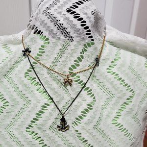 Betsey Johnson Anchor Charm Necklace